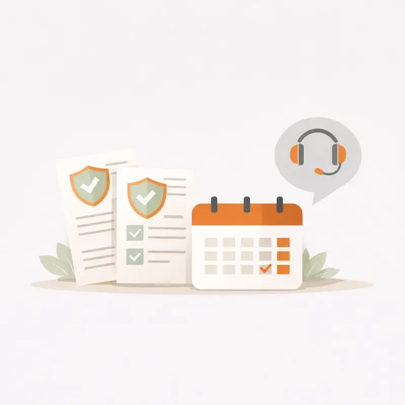 Insurance policy renewal and claim assistance support services